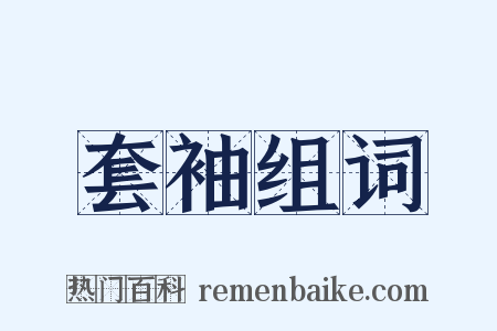 套袖组词是什么意思的图片